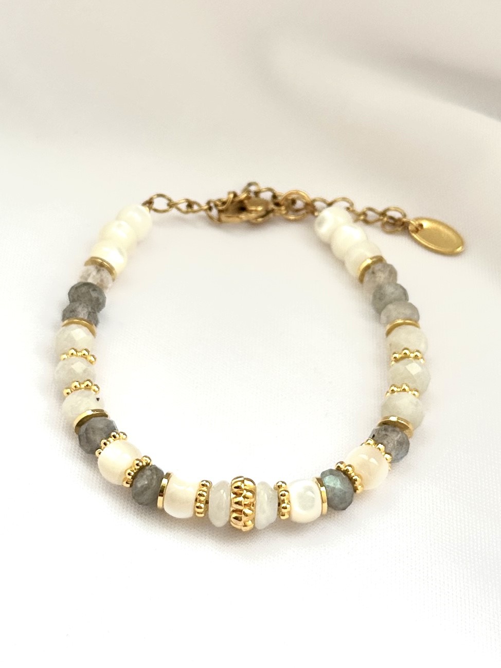 Bracelet perles Jaspe Rouge : Boutique de bijoux fantaisie – Lili