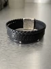Bracelet Cuir Noir 20 mm