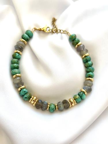 Bracelet Turquoise & Labradorite